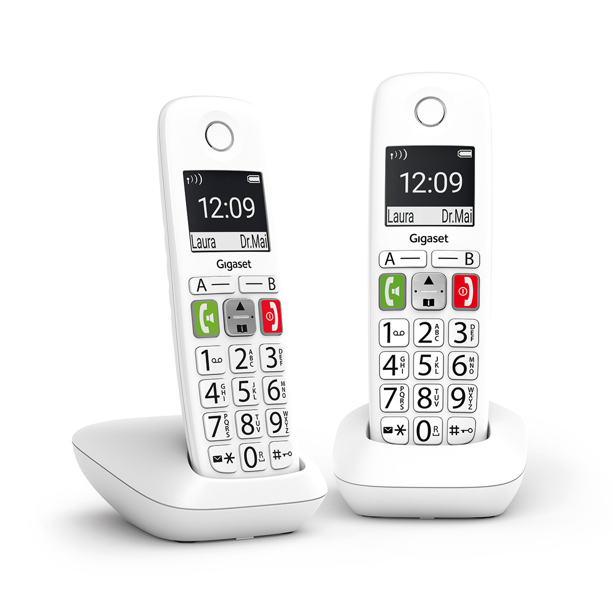 TELEFONO DECT GIGASET E290 blanco DUO